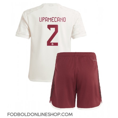 Bayern Munich Dayot Upamecano #2 Tredje trøje Børn 2023-24 Kortærmet (+ Korte bukser)